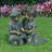 Girl and Boy Reading Statue
