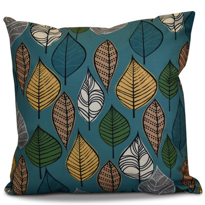 Coussin européen de feuilles florales