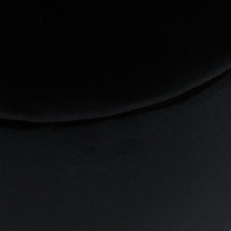 Round Storage stool, Black Velvet, Gold