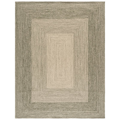 Tapis d'intérieur / extérieur tressé à la main tressé à la main à motif géométrique 220