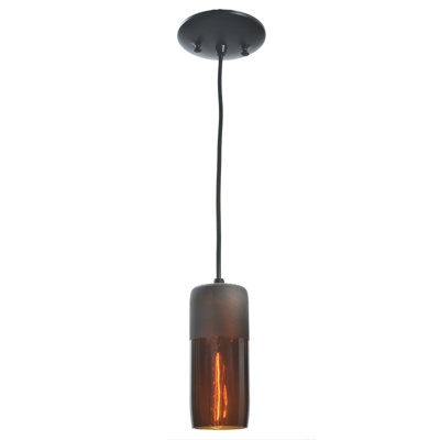 Luminaire suspendu à cylindre simple 1 lumières