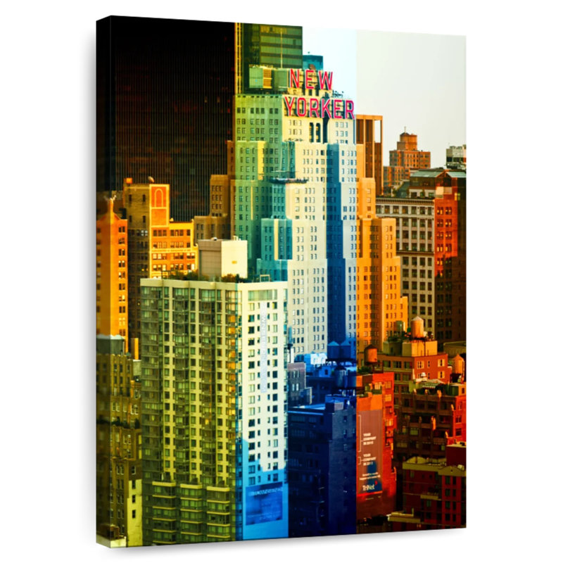 Aime Art Buildings - Manhattan, H 51 po x l 34 po