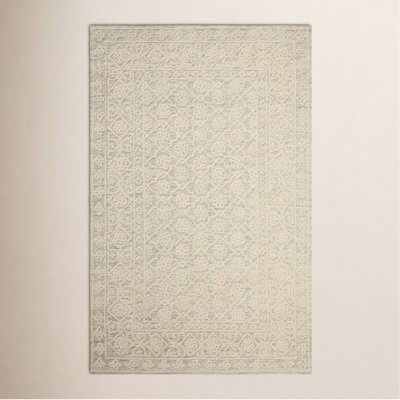 Albie Mist Ivory Hand-Tufted Wool Oriental Rug