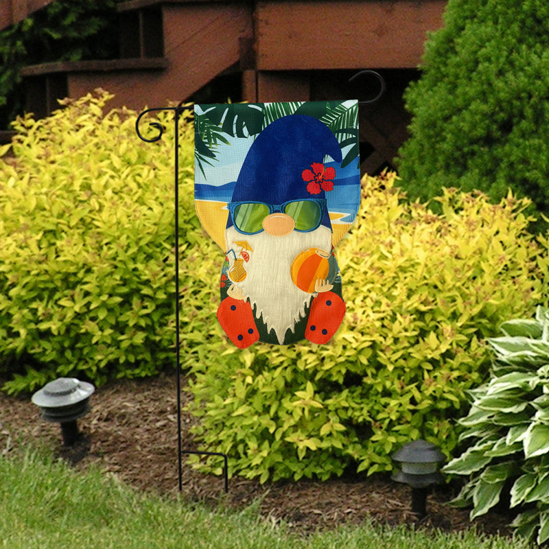Summertime Gnome Garden Flag