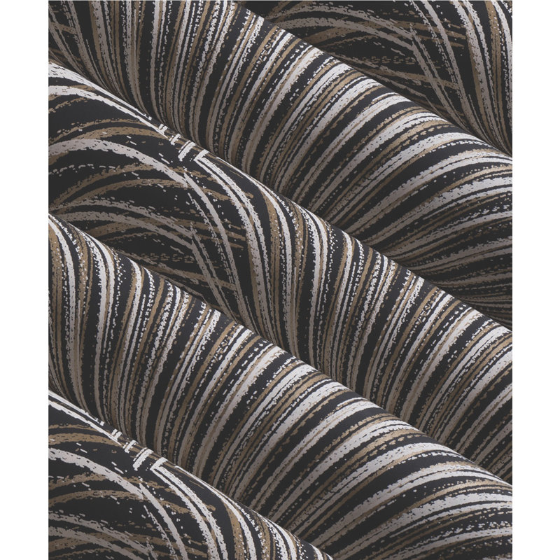 Candice Olson 27' L x 27" W Wallpaper Roll, Black