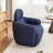 Ashyiah 32'' Wide Swivel Chair With Round Metal Base-1498694167