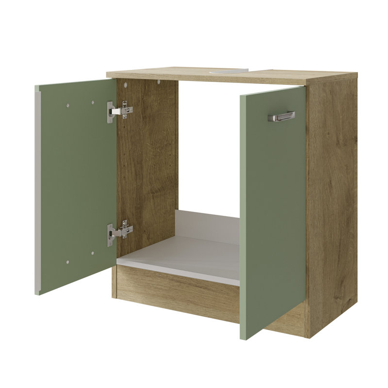 Washbasin Base Cabinet, Riviera Oak;Nb;Green