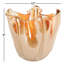 Vase décoratif en verre Freeform avec rebord ondulé sculptural pour la décoration intérieure-106599675-106599678