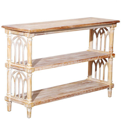 Entryway Table, Three-Tier Console Table for Living Room, Entryway