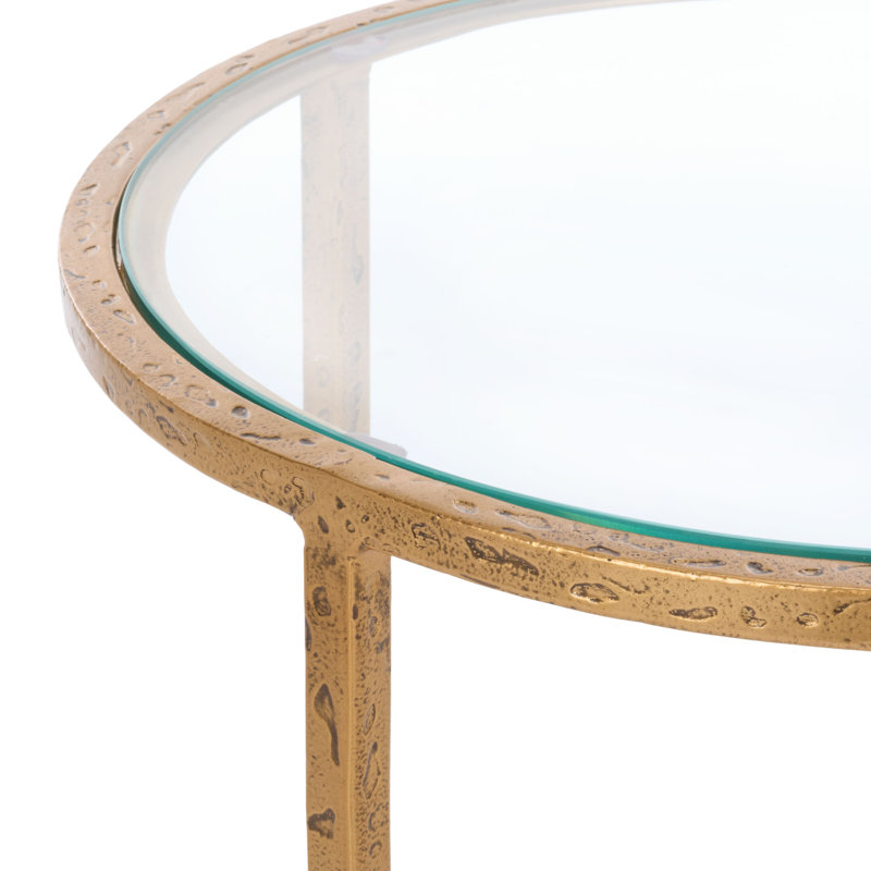 Table d'appoint Myrtise, Laiton