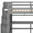 Loft Bed With Desk, Storage Shelves And Staircase-213402485