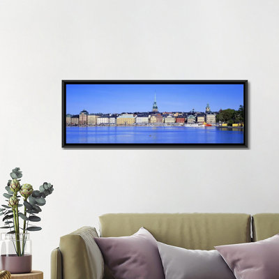 «Large-Angle View of Gamla Stan (Old Town), Stockholm, Suède», reproduction de photo sur toile