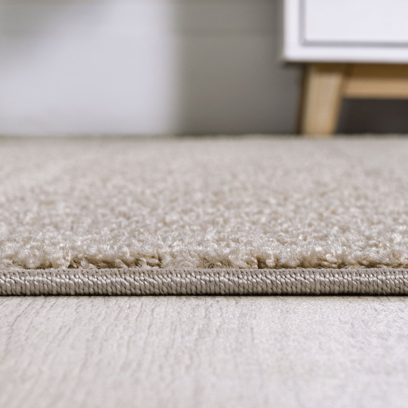 Iggie High-Low Modern Trellis Geometric Beige/Gray Indoor/Outdoor Rug, Rectangle 4' x 6'