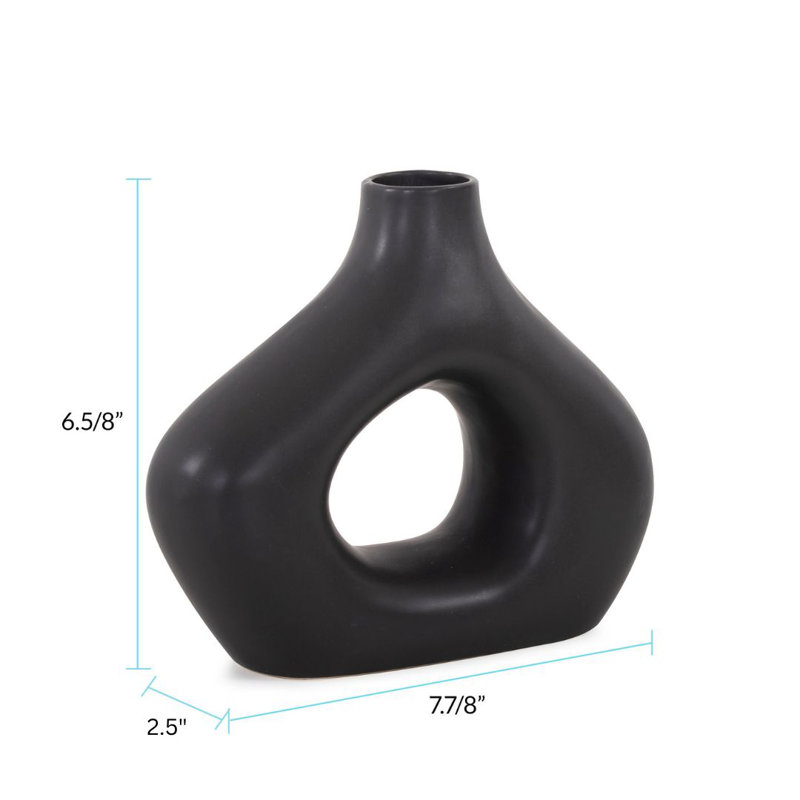 Vase de table Hasanat, H 6,62 po x l 7,87 po x P 2,37 po