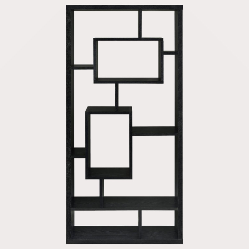Bibliothèque en chêne 10 tablettes, Blanc