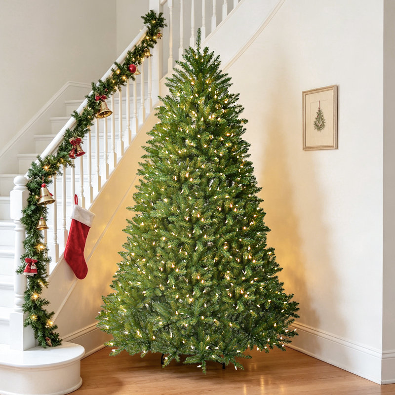 Arbre de Noël artificiel vert pré-éclairé, 7.5' H