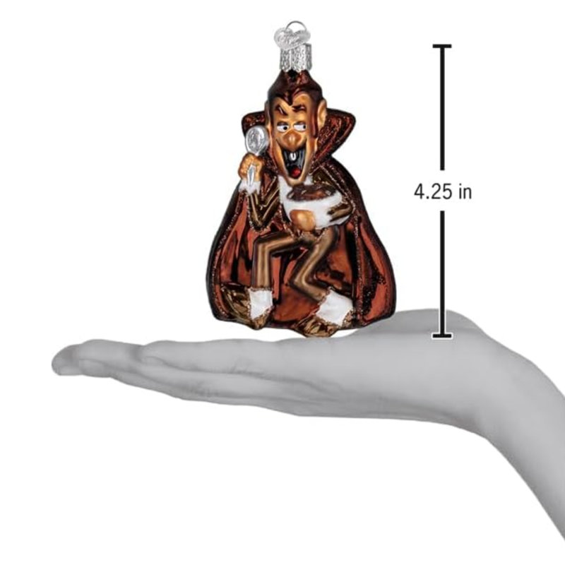 Ornement en verre soufflé pour sapin de Noël, comte Chocula