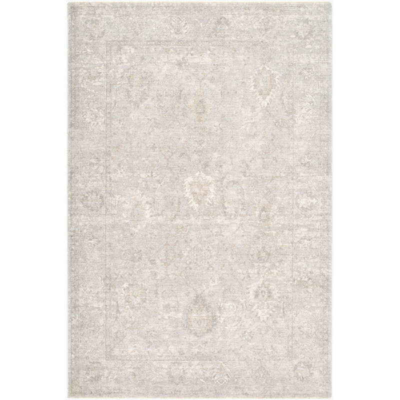 Lando Machine Woven Area Rug, Rectangle 12' x 15', Gray
