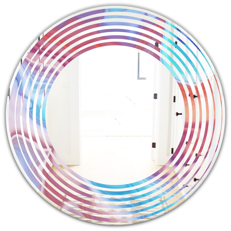 Miroir mural Wave, H 31,5 po x l po