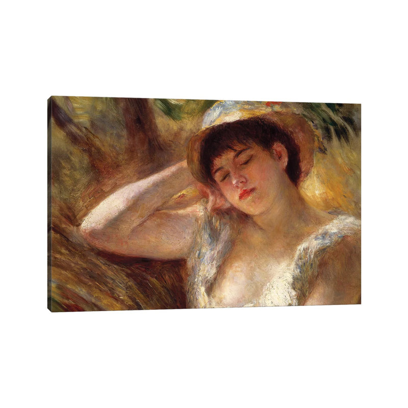 The Sleeper, 1880 by Pierre-Auguste Renoir - Wrapped Canvas Gallery-Wrapped Canvas Giclée, 20.32 cm H x 30.48 cm W