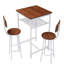 Table de bar, équipée de 2 tabourets de bar, avec dossier et cloison-1443368800