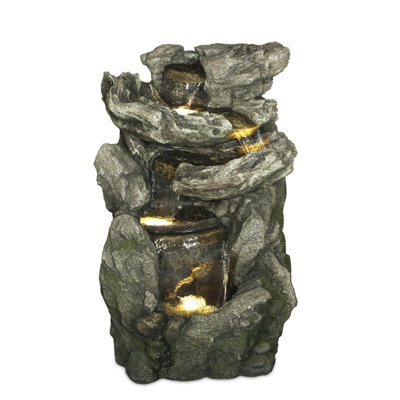 Fontaine en résine avec lumière d’obrian