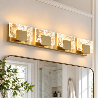 4-Light Modern Bathroom Vanity Light