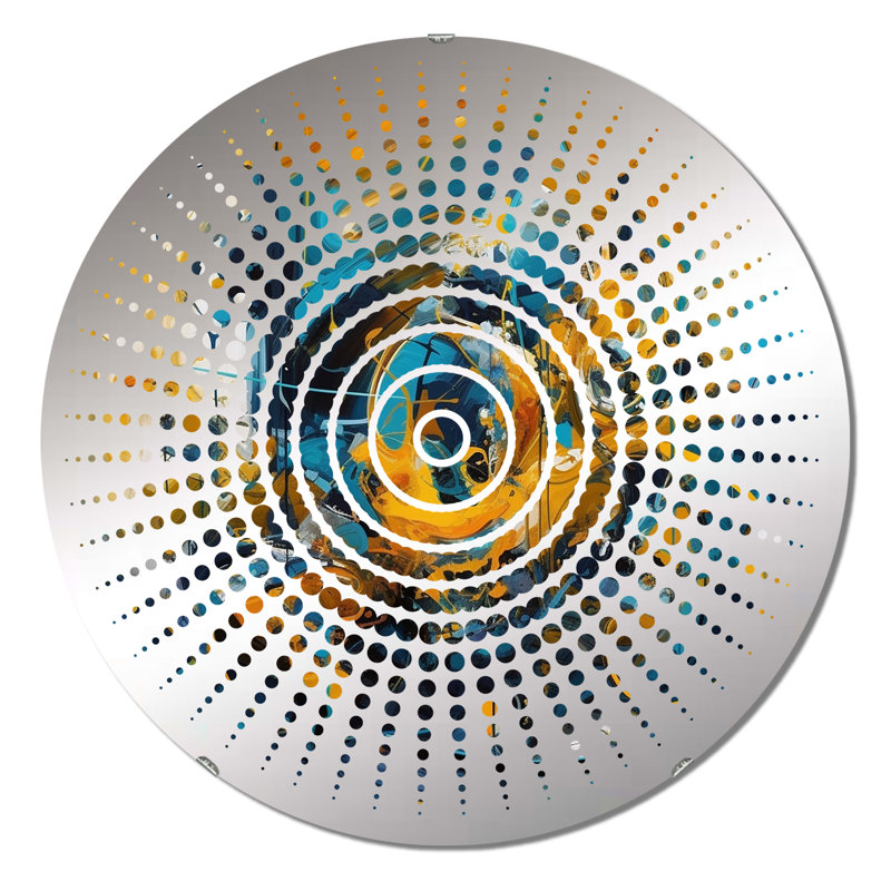 Aarzoo - Miroir mural Sun Circles, 31,4 po x 31,4 po