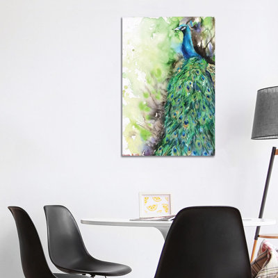 Peacock by George Dyachenko - Wrapped Canvas Painting