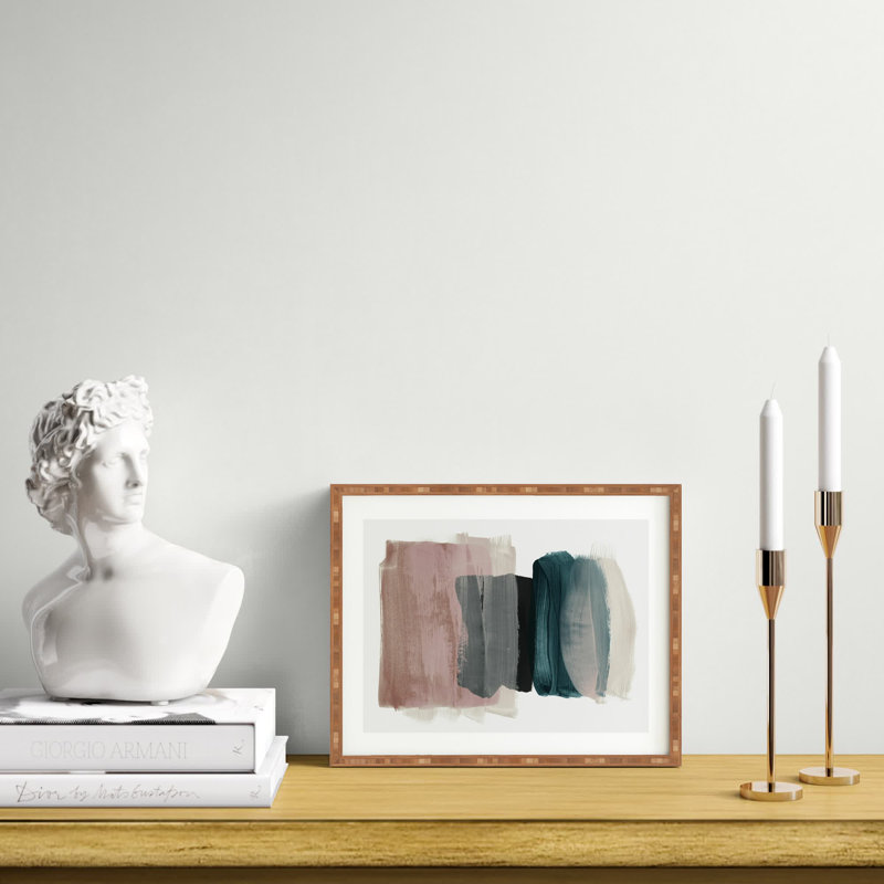 " Minimalism 1 ", 20" H x 20" W x 2" D, Bamboo Framed, No Mat