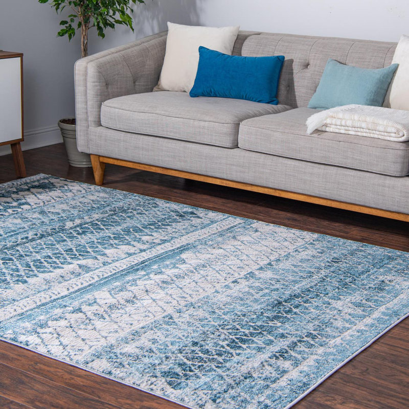Geometric Indoor Rug, Rectangle 8' x 10'