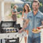 Barbecue au propane 4 brûleurs au propane en acier inoxydable avec brûleur latéral