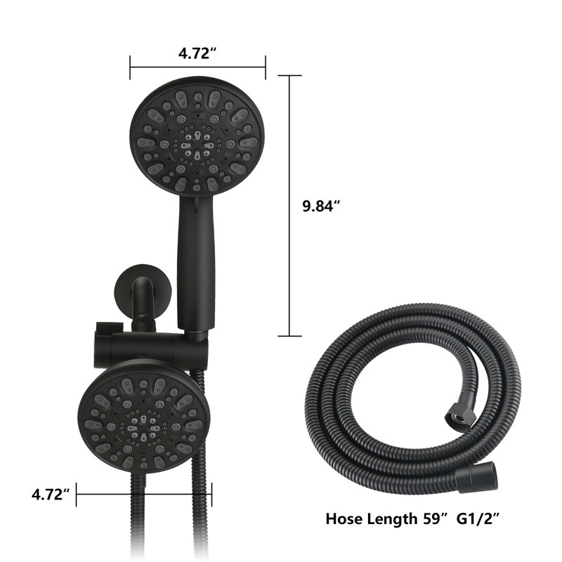 Pomme de douche double multifonction