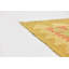Tapis en laine rouge/beige 2 pi 6 po x 4 pi "one-of-kind" à la main noué la new age Elland