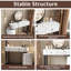 Modern Minimalist Dressing Table with Detachable Mirror