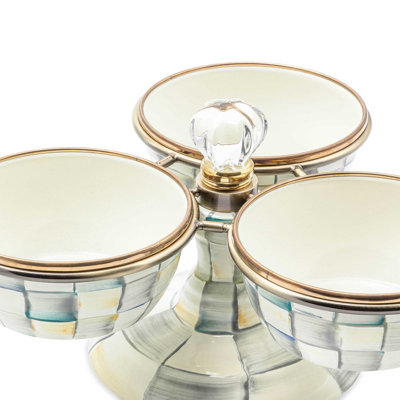 Sterling Check® Triplicity Condiment Server