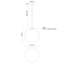 Luminaire suspendu Isabell (fil de 196 po)-2058490656
