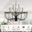 46 - Light Foyer Chandelier Farmhouse Chandelier Wagon Wheel Chandelier