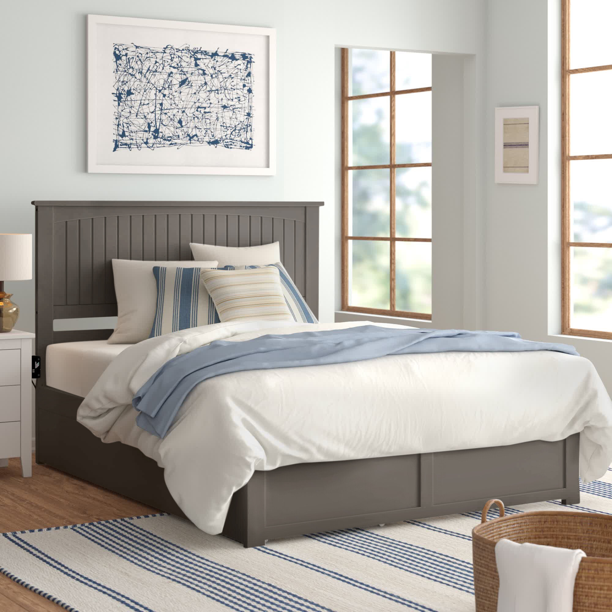 Three Posts™ Marquette Solid Wood Bed & Reviews | Wayfair