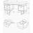 Computer Desk, Home Office, Laptop, Left, Right Set-up, Storage Drawers, 60"l, Work, White Laminate, Black Metal, Contemporary, Modern-955718537