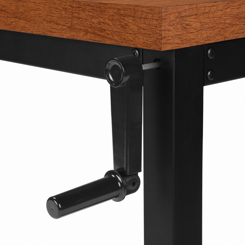 Bureau d'ordinateur, bureau personnel, debout, réglable, travail, ordinateur portable, métal noir, contemporain, moderne