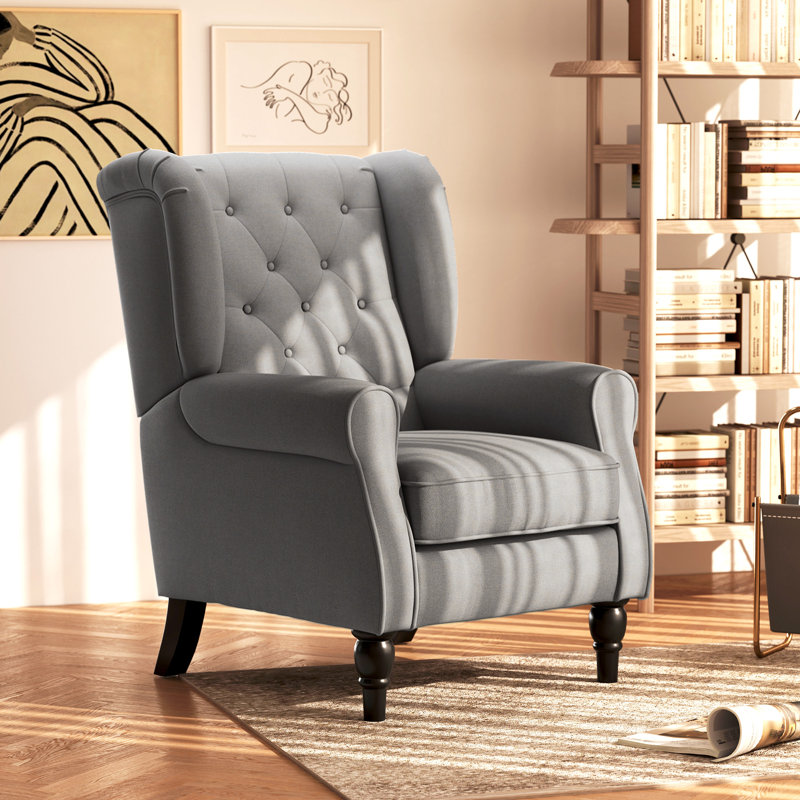 Crisbel Upholstered Armchair, Dark Gray