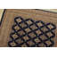 Tapis oriental noué à la main en laine bleu 4 pi 2 po x 6 pi Bokhara Jaldar