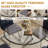 5- Piece Dining Table Set,Glass Top Metal Base Dining Tablewith 4 Faux Leather Dining Chairs-111233761-111233762