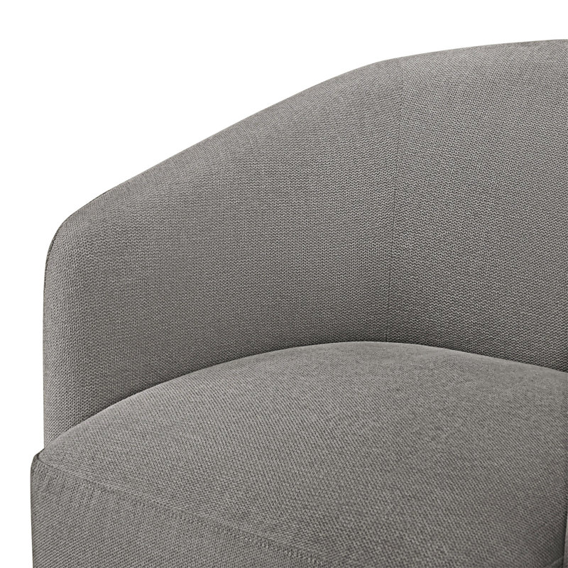 Fauteuil demi-tonneau pivotant, Gris
