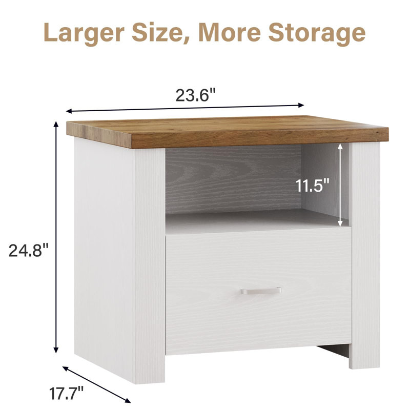 Ensemble de lit plateforme tapissier avec 2 tables de chevet fermées Boucle - Ensemble de chambre à coucher 3 pièces