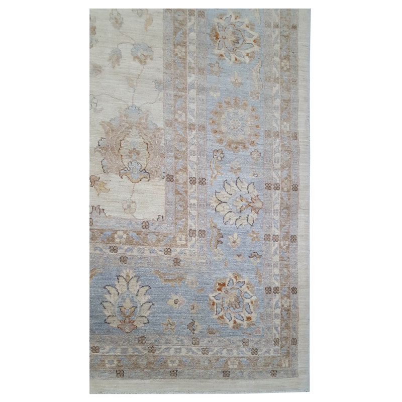 Tapis surdimensionné ivoire / bleu 15 x 25 Ziegler