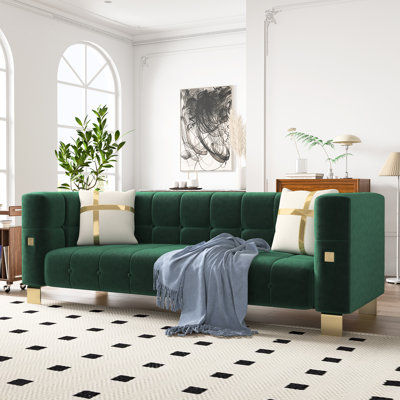 88.98 " Velvet Sofa
