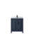 Daria 30 " W Freestanding Standard Single Vanity Bathroom Vanity With Marble Top-97878272-97878269-97878276