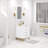 Bristol 24" Carrara White Marble Countertop Bath Vanity with Faucet-1748665829